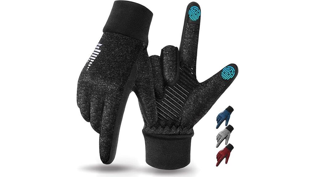 touchscreen thermal slip resistant gloves