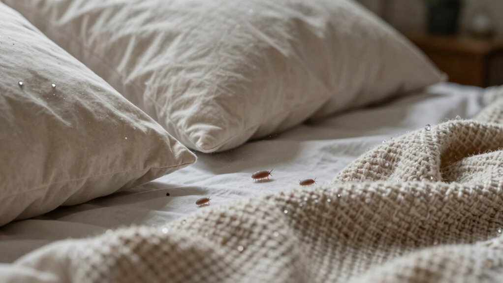 control humidity to prevent dust mites