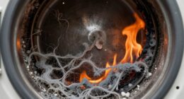 hidden lint related fire hazard