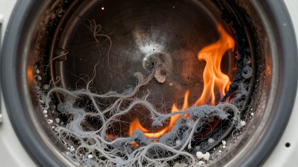 hidden lint related fire hazard