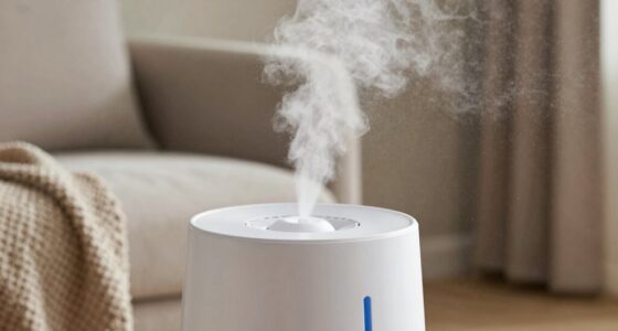 white dust from humidifiers