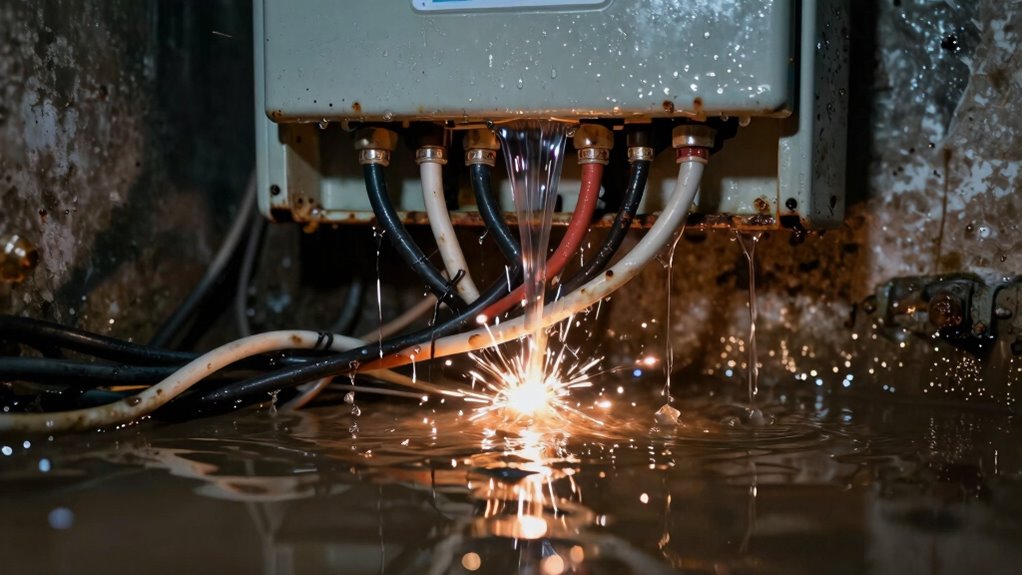 water leaks threaten electrical safety